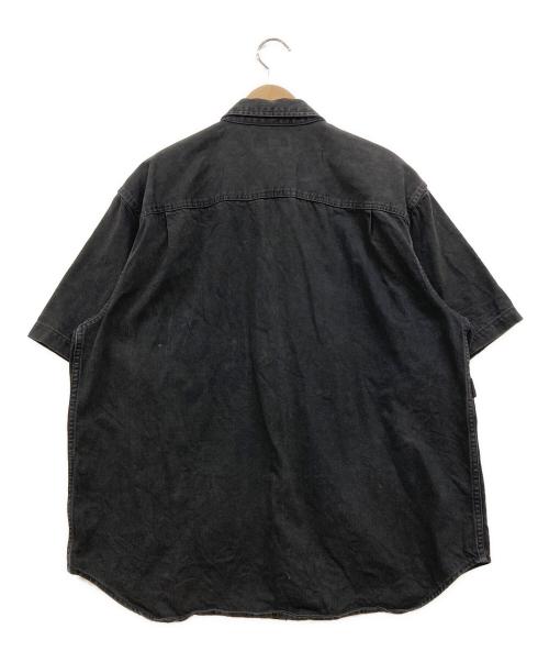 SUPREME（シュプリーム）Supreme (シュプリーム) Loose Fit Denim Painter Shirt ブラック サイズ:Ｌの古着・服飾アイテム