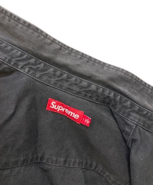 SUPREME（シュプリーム）Supreme (シュプリーム) Loose Fit Denim Painter Shirt ブラック サイズ:Ｌの古着・服飾アイテム