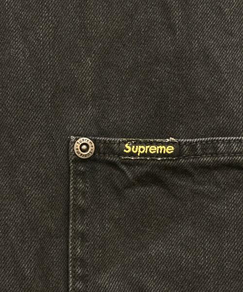 SUPREME（シュプリーム）Supreme (シュプリーム) Loose Fit Denim Painter Shirt ブラック サイズ:Ｌの古着・服飾アイテム