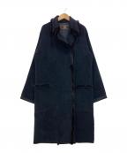FENDIフェンディ）の古着「アンゴラ・カシミヤ混ファー付きコート」｜ブラック