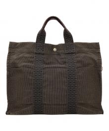 HERMES（エルメス）の古着「エールライン キャンバス トートバッグ」｜グレー