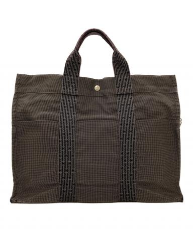 エルメス エールライントート トートバッグ キャンバス 【中古】 HERMES 中古・古着通販】HERMES (エルメス) エールライン キャンバス トート
