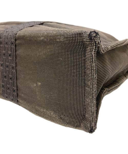 HERMES（エルメス）HERMES (エルメス) エールライン キャンバス トートバッグ グレー サイズ:MMの古着・服飾アイテム