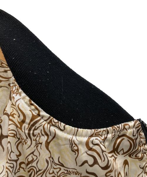 Miskeen（ミスキーン）Miskeen (ミスキーン) Black Satin Jacket Hip Hop Urban Indian Skull  ブラック サイズ:4XLの古着・服飾アイテム