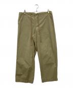 Eleven 2ndイレブンセカンド）の古着「FIRE COTTON POPLIN WIDE PANTS」｜ベージュ