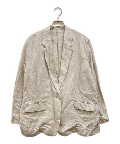 Spick and Span（スピック＆スパン）Spick and Span (スピック＆スパン) リネンエアリージャケット ベージュ サイズ:34の古着・服飾アイテム
