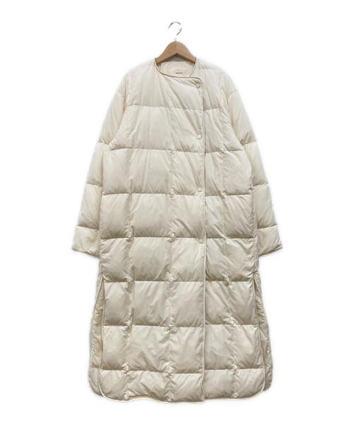 TODAYFUL（トゥデイフル）TODAYFUL (トゥデイフル) ノーカラーキルティングダウンコート アイボリー サイズ:38の古着・服飾アイテム