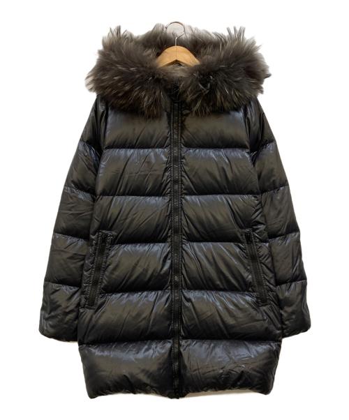 DUVETICA（デュベティカ）DUVETICA (デュベティカ) ファー付きダウンコート ブラック サイズ:40の古着・服飾アイテム