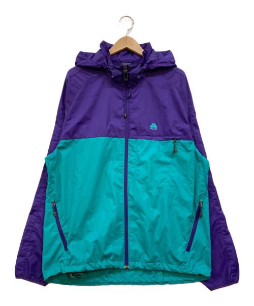 NIKE ACG（ナイキエーシージー）NIKE ACG (ナイキエーシージー) バイカラー マウンテンパーカー グリーン×パープル サイズ:Lの古着・服飾アイテム