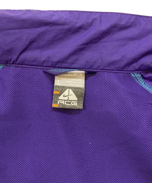 NIKE ACG（ナイキエーシージー）NIKE ACG (ナイキエーシージー) バイカラー マウンテンパーカー グリーン×パープル サイズ:Lの古着・服飾アイテム