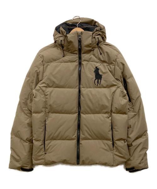 POLO RALPH LAUREN（ポロ・ラルフローレン）POLO RALPH LAUREN (ポロ・ラルフローレン) ビッグポニーダウンジャケット ベージュ サイズ:Sの古着・服飾アイテム