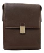 BURBERRYバーバリー）の古着「裏地ノバチェック レザーショルダーバッグ」｜ブラウン