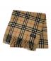 BURBERRY LONDON（バーバリーロンドン）の古着「ノバチェック カシミヤマフラー」｜ベージュ