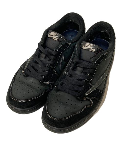 NIKE（ナイキ）NIKE (ナイキ) Travis Scott (トラヴィススコット) Air Jordan 1 Low OG SP Black Phantom ブラック サイズ:27㎝の古着・服飾アイテム