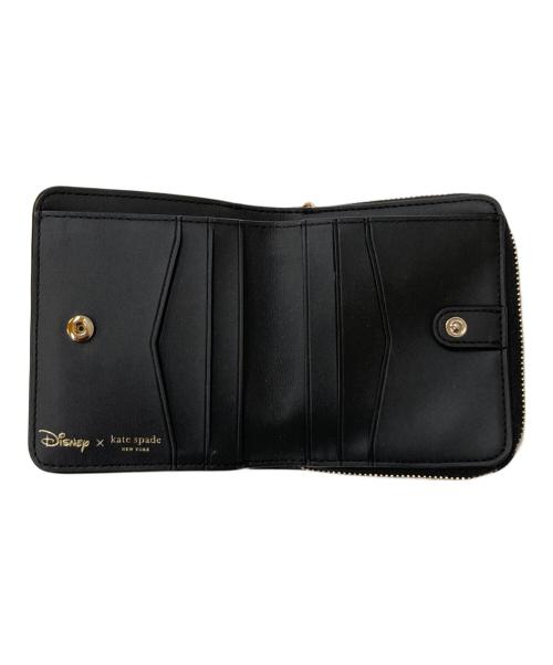 Kate Spade（ケイトスペード）Kate Spade (ケイトスペード) DISNEY (ディズニー) コンパクトウォレット ブラックの古着・服飾アイテム