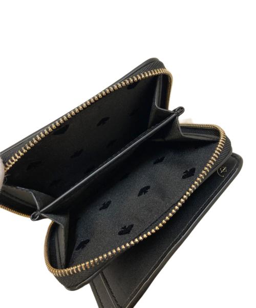 Kate Spade（ケイトスペード）Kate Spade (ケイトスペード) DISNEY (ディズニー) コンパクトウォレット ブラックの古着・服飾アイテム