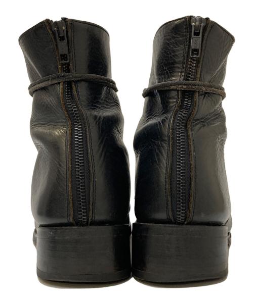 LAD MUSICIAN（ラッドミュージシャン）LAD MUSICIAN (ラッドミュージシャン) バックジップ レースアップレザーブーツ ブラック サイズ:42の古着・服飾アイテム