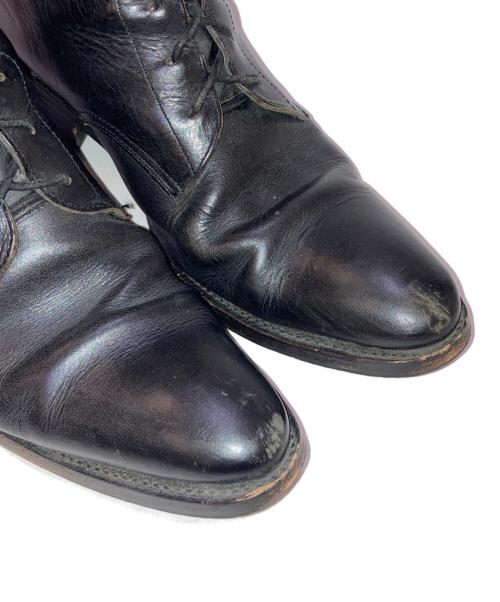 LAD MUSICIAN（ラッドミュージシャン）LAD MUSICIAN (ラッドミュージシャン) バックジップ レースアップレザーブーツ ブラック サイズ:42の古着・服飾アイテム