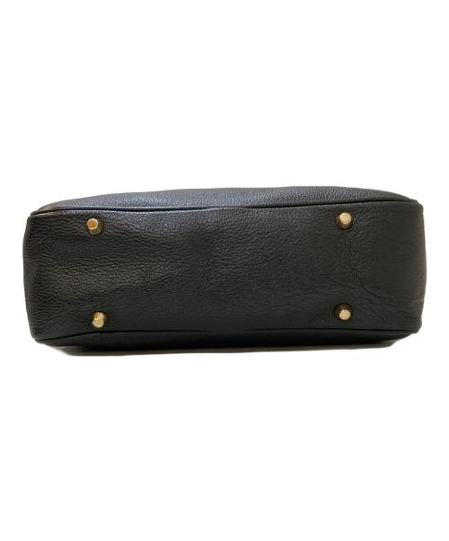 Manuel MILANO（マニュエルミラノ）Manuel MILANO (マニュエルミラノ) MIDI 2WAYレザーショルダーバッグ ブラックの古着・服飾アイテム