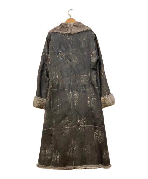 DOLCE & GABBANA（ドルチェ＆ガッバーナ）DOLCE & GABBANA (ドルチェ＆ガッバーナ) ラビットファー ムートンコート ブラック サイズ:40の古着・服飾アイテム