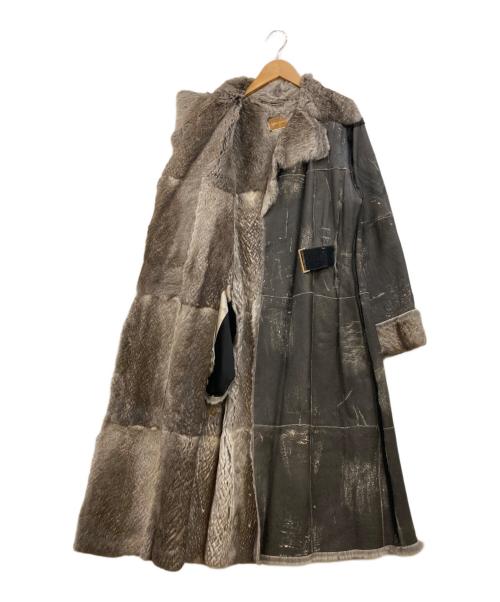 DOLCE & GABBANA（ドルチェ＆ガッバーナ）DOLCE & GABBANA (ドルチェ＆ガッバーナ) ラビットファー ムートンコート ブラック サイズ:40の古着・服飾アイテム