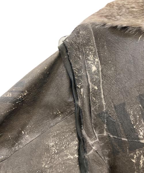 DOLCE & GABBANA（ドルチェ＆ガッバーナ）DOLCE & GABBANA (ドルチェ＆ガッバーナ) ラビットファー ムートンコート ブラック サイズ:40の古着・服飾アイテム