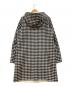 MACKINTOSH LONDON (マッキントッシュ ロンドン) フーデッドチェックコート ホワイト×ブラック サイズ:M：15000円