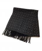 Christian Diorクリスチャン ディオール）の古着「総柄カシミヤウールストール」｜ブラック