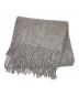 KLIPPAN（クリッパン）の古着「大判フリンジウールストール」｜グレー