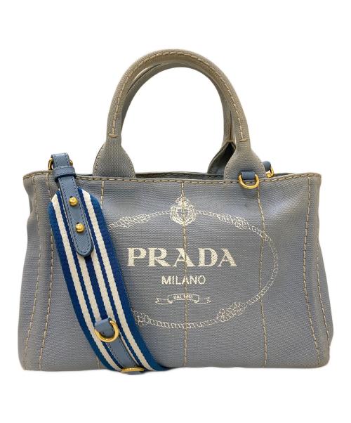 PRADA（プラダ）PRADA (プラダ) カナパ2wayバッグ スカイブルーの古着・服飾アイテム