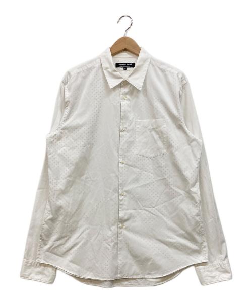 COMME des GARCONS HOMME DEUX（コムデギャルソン オム ドゥ）COMME des GARCONS HOMME DEUX (コムデギャルソン オム ドゥ) ドットレギュラーカラーシャツ ホワイト サイズ:XLの古着・服飾アイテム