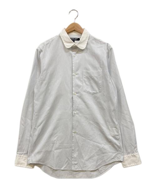 COMME des GARCONS HOMME DEUX（コムデギャルソン オム ドゥ）COMME des GARCONS HOMME DEUX (コムデギャルソン オム ドゥ) ストライプシャツ ブルー サイズ:Mの古着・服飾アイテム
