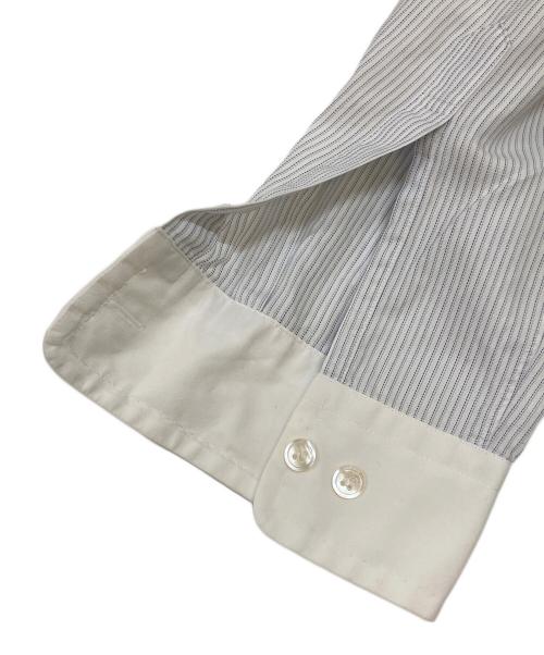 COMME des GARCONS HOMME DEUX（コムデギャルソン オム ドゥ）COMME des GARCONS HOMME DEUX (コムデギャルソン オム ドゥ) ストライプシャツ ブルー サイズ:Mの古着・服飾アイテム