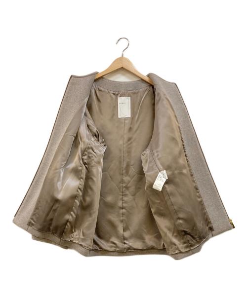 Noble（ノーブル）Noble (ノーブル) MTRカラーレスジップショートコート ベージュ サイズ:Mの古着・服飾アイテム