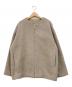 Noble（ノーブル）の古着「MTRカラーレスジップショートコート」｜ベージュ