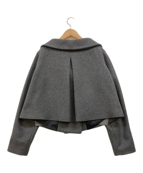 JIL SANDER NAVY（ジルサンダー ネイビー）JIL SANDER NAVY (ジルサンダー ネイビー) ショートウールジャケット グレー サイズ:34の古着・服飾アイテム