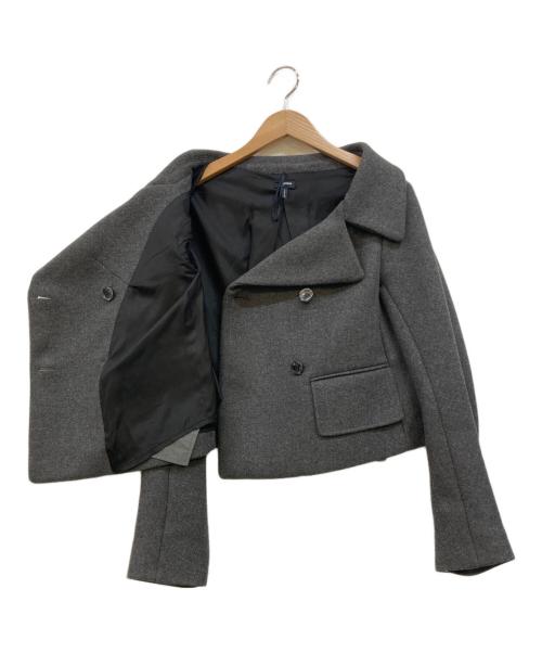 JIL SANDER NAVY（ジルサンダー ネイビー）JIL SANDER NAVY (ジルサンダー ネイビー) ショートウールジャケット グレー サイズ:34の古着・服飾アイテム