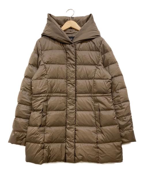 23区（ニジュウサンク）23区 (ニジュウサンク) シレータフタ ミドル丈 ダウンコート ブラウン サイズ:40の古着・服飾アイテム