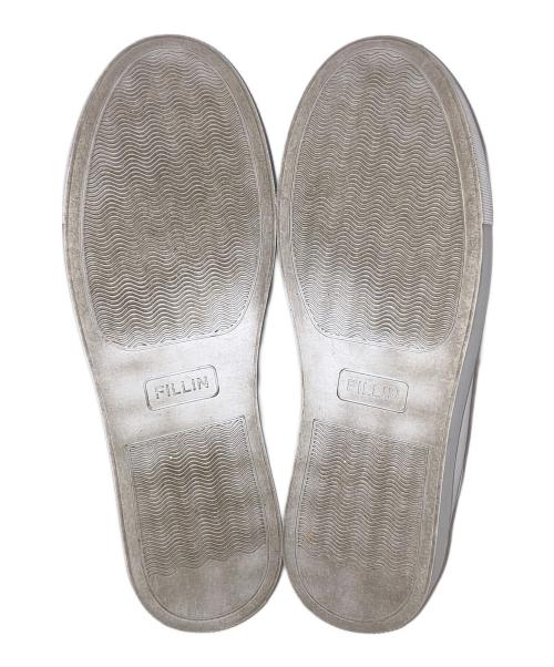 FILLIN（フィルイン）FILLIN (フィルイン) レザースニーカー ホワイト サイズ:26㎝の古着・服飾アイテム