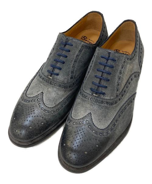 FRATELLI BORGIOLI（フラテッリ ボルジョーリ）FRATELLI BORGIOLI (フラテッリ ボルジョーリ) ウィングチップシューズ ネイビー サイズ:7の古着・服飾アイテム