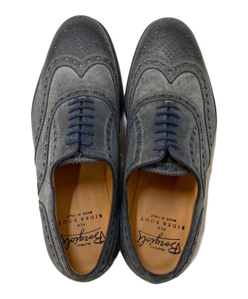FRATELLI BORGIOLI（フラテッリ ボルジョーリ）FRATELLI BORGIOLI (フラテッリ ボルジョーリ) ウィングチップシューズ ネイビー サイズ:7の古着・服飾アイテム