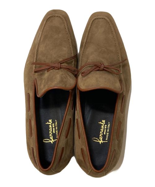 Ferrante（フェランテ）FERRANTE (フェランテ) スウェードローファー ブラウン サイズ:7の古着・服飾アイテム