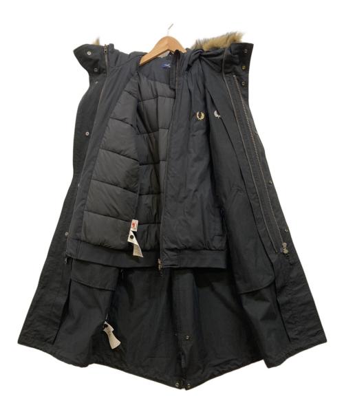 FRED PERRY（フレッドペリー）FRED PERRY (フレッドペリー) ライナー付モッズコート ブラック サイズ:Sの古着・服飾アイテム