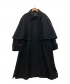 MAISON SPECIALメゾンスペシャル）の古着「ウールケープコート」｜ブラック