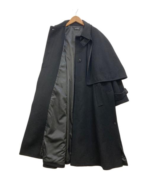 MAISON SPECIAL（メゾンスペシャル）MAISON SPECIAL (メゾンスペシャル) ウールケープコート ブラック サイズ:FREEの古着・服飾アイテム