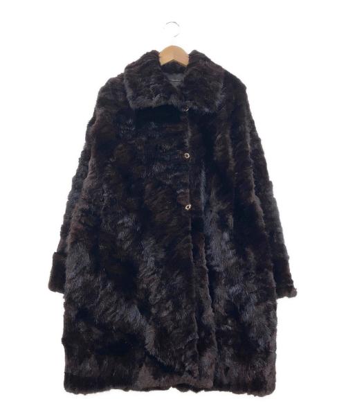 FENDI（フェンディ）FENDI (フェンディ) ミンクファーコート ブラウン サイズ:40の古着・服飾アイテム