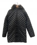 DUVETICAデュベティカ）の古着「ACCA ファー付きキルティングダウンコート」｜グレー