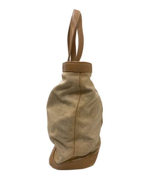 BVLGARI（ブルガリ）BVLGARI (ブルガリ) コレツィオーネ PVCトートバッグ ベージュの古着・服飾アイテム