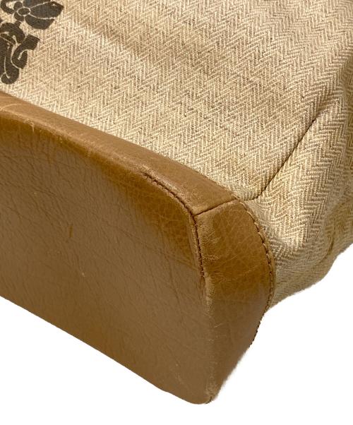 BVLGARI（ブルガリ）BVLGARI (ブルガリ) コレツィオーネ PVCトートバッグ ベージュの古着・服飾アイテム