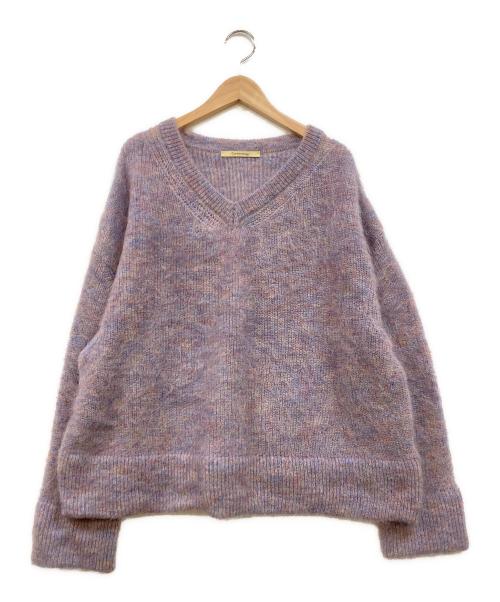 Curensology（カレンソロジー）Curensology (カレンソロジー) カラーモヘアニット パープル サイズ:F 未使用品の古着・服飾アイテム